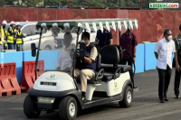 Anies Baswedan dan Jokowi Keliling Tinjau Sirkuit Formula E