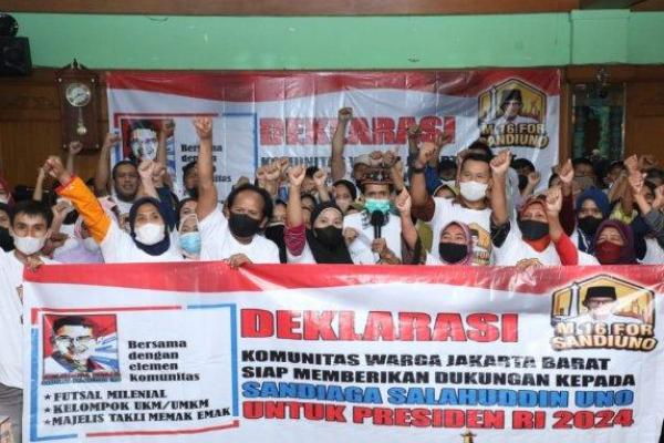 M-16 Dukung Sandiaga di Pilpres 2024 