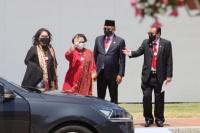 Berkebaya Merah Putih, Megawati Hadiri Pelantikan Presiden Korsel