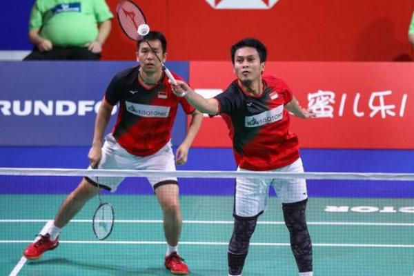 Pasangan Hendra/Ahsan Kalahkan Pasangan Thailand 