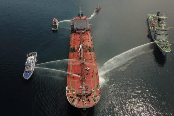 Hubla, PCG, dan JGC Latihan Tanggulangi Tumpahan Minyak dari Kapal Tanker