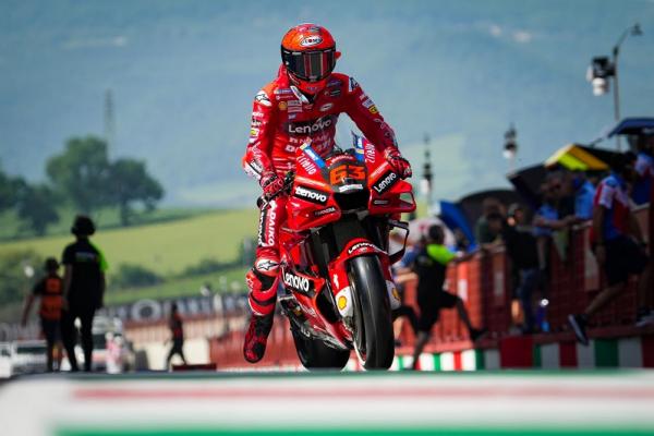 Ilustrasi - Francesco Bagnaia sukses jadi juara MotoGP Italia 2024. (Foto: sportstars.id) 