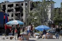 Pasar Barter dan Siaran TV Rusia Warnai Kehidupan Baru di Mariupol