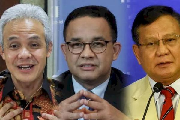 IPO: Tiga Nama Mendominasi Capres Pemilu 2024