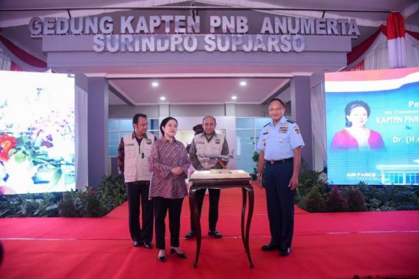 Nama Surindro Supjarso Dijadikan Gedung di Lanud Iswahjudi, Puan: Beliau Patriot Tangguh