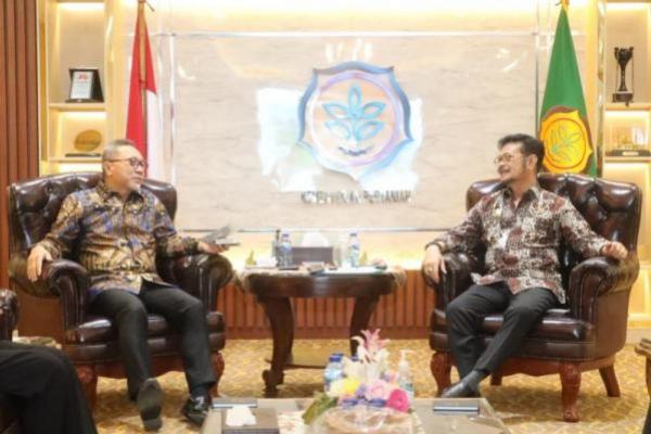 Mentan Syahrul Bertemu Mendag Zulhas, Bahas Kolaborasi Jaga Pangan