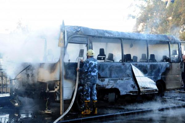 Sedikitnya 13 Orang Tewas Dalam Serangan Bus di Suriah 