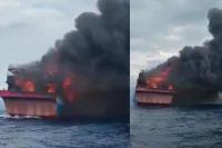 KM Lautan Papua Indah Terbakar, 25 ABK Selamat