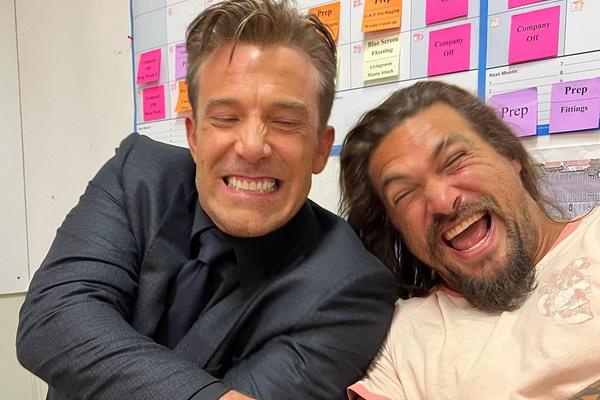 Jason Momoa dan Ben Afflek Reunian, Aquaman-Batman Main Bareng Lagi?