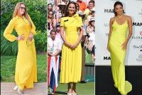 Intip Gaya Kate Middleton, Eva Longoria, dan Brooke Shields Kenakan Gaun Kuning Cerah