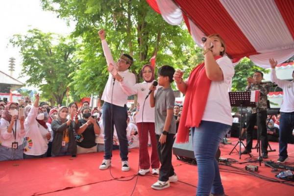 Puncak Peringatan HUT RI ke-77 di Kemendes PDTT Dimeriahkan Penyanyi Cilik Farrel Prayoga