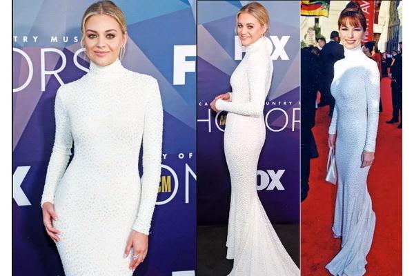 Kelsea Ballerini Kenakan Gaun Ikonik Shania Twain di Ajang ACM Honors