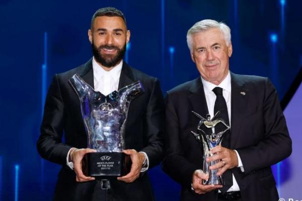 Karim Benzema Dinobatkan Sebagai Pemain Terbaik Pria UEFA 2021-22