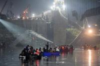 Korban Tewas di Jembatan Runtuh India Naik Menjadi 141 Orang