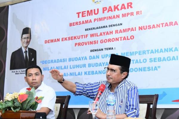 Fadel Muhammad: Nilai-Nilai Budaya Bangsa Menjadi Benteng Dari Efek Negatif Globalisasi