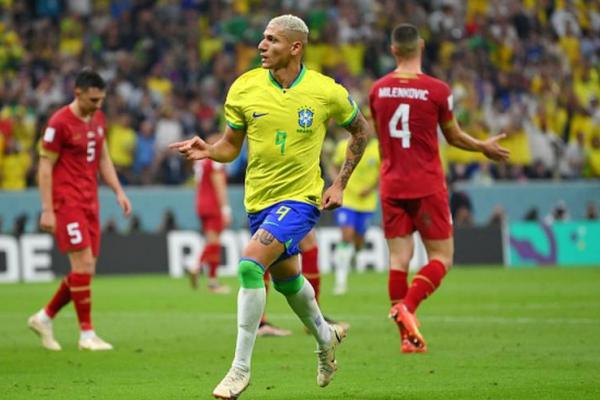 Penyerang Tottenham Hotspur dan timnas Brasil, Richarlison (Foto: Getty Images/ sportstar.) 