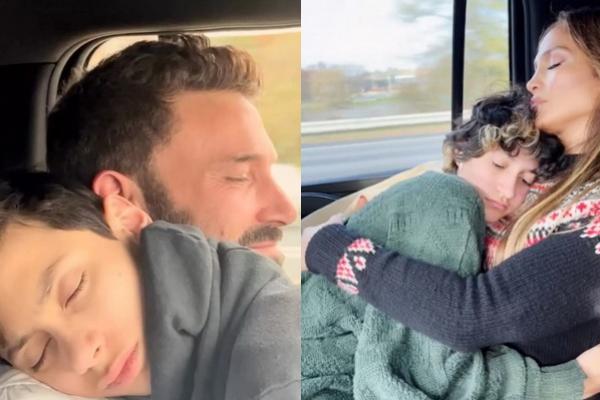 Jennifer Lopez Bagikan Foto Manis Putranya Max yang Berbaring di Bahu Ben Affleck