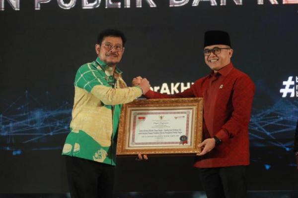 Kementerian Pertanian Raih Penghargaan Top 45 Inovasi Pelayanan Publik