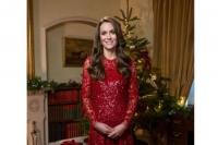 Promo Konser Natal, Kate Middleton Tampil Memukau Kenakan Gaun Merah Berkilau