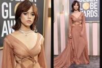 Jenna Ortega Tampil Seperti Dewi Gucci di Golden Globe Awards 2023