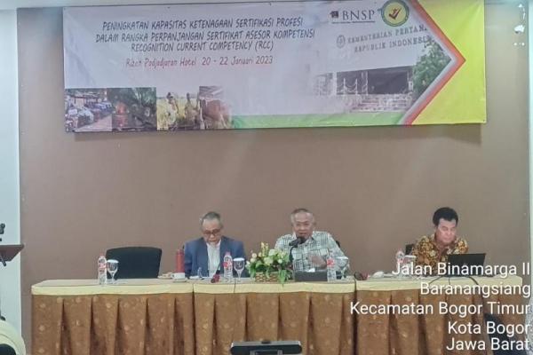 Wujudkan Tujuan Pembangunan Pertanian, Kementan Tingkatkan Kapasitas Asesor