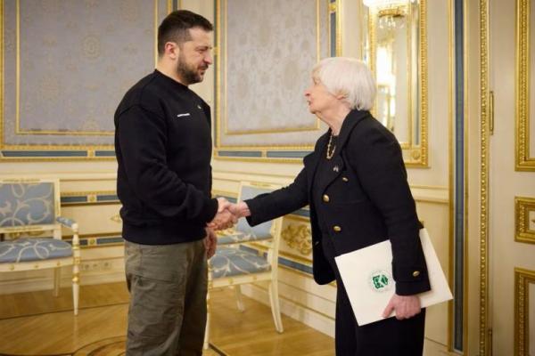 Menkeu Amerika Kunjungan Mendadak ke Kyiv, Pastikan Bantuan Ekonomi ke Ukraina