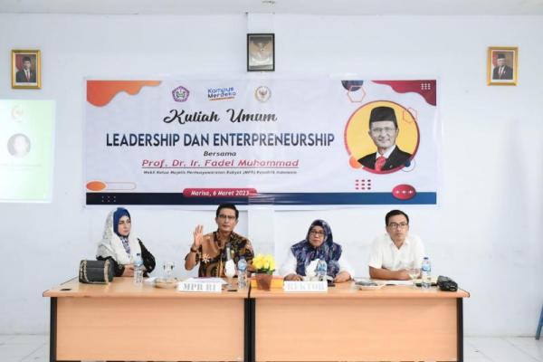 Kuliah Umum Di Universitas Pohuwato, Fadel Muhammad: Kualitas SDM Kunci Majunya Sebuah Negara