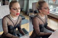 Tampil Polos di Oscar 2023, Lady Gaga Latihan `Hold My Hand` Sendirian di Kamar Hotel