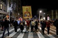 Warga Beograd Protes Kesepakatan Serbia-Kosovo yang Didukung Barat