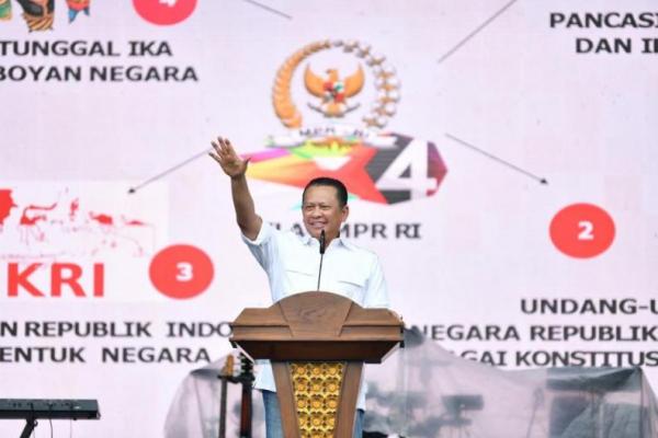 Sosialisasi 4 Pilar, Bamsoet Sebut Hingga Saat ini Tak Ada yang Kalahkan Perhatian Jokowi ke Desa.