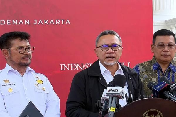 Mendag Klaim Ketersediaan Pangan Aman dan Harga Terkendali