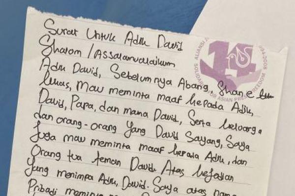 Shane Tulis Surat Permintaan Maaf, Langsung Ditolak Keluarga David