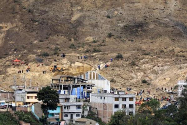 Jumlah Korban Tewas akibat Longsor di Ekuador Bertambah Menjadi 23 Orang