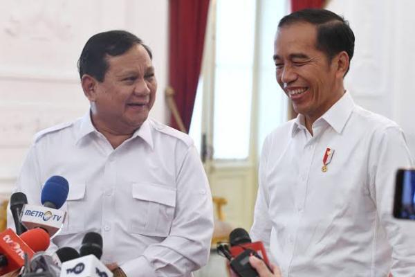 Ketua Umum Partai Gerindra Prabowo Subianto dan Presiden Joko Widodo (Jokowi) 