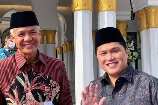 Disebut Pertama,  Isyarat Jokowi Dukung Erick Dampingi Ganjar