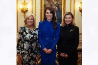 Kate Middleton Jamu Tamu Kenegaraan Jill Biden dan Olena Zelenska di Resepsi Penobatan