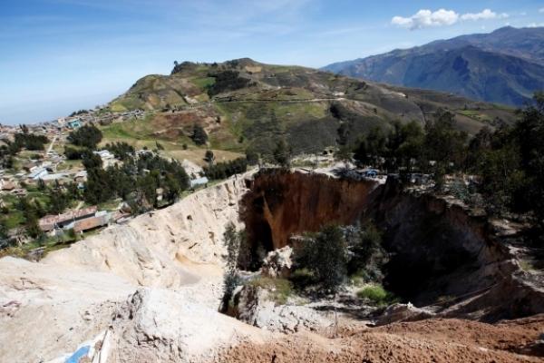 Tambang emas ilegal Peru. 