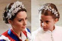 Penobatan Raja Charles, Kate Middleton dan Princess Charlotte Kenakan Headpiece Matching