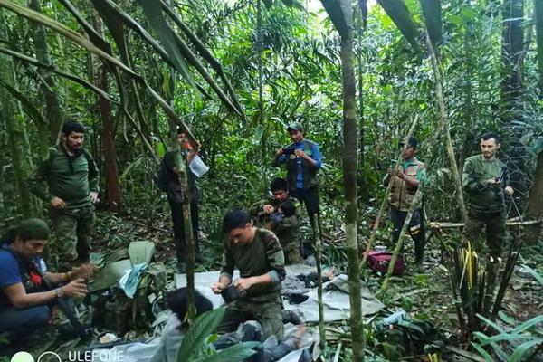 Ajaib, Empat Anak Ditemukan Selamat di Hutan Kolombia 40 Hari Setelah Kecelakaan Pesawat