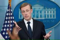 Penasihat Keamanan Nasional AS Jake Sullivan berbicara dalam konferensi pers di Gedung Putih di Washington, AS, 24 April 2023. Foto: Reuters