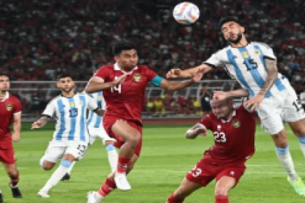Tunjukkan Perlawanan,  Indonesia Kalah 0-2 Dari Argentina