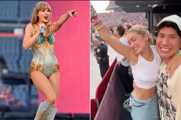 Gigi Hadid Pamer Gelang Persahabatan Eras Tour di Konser Taylor Swift