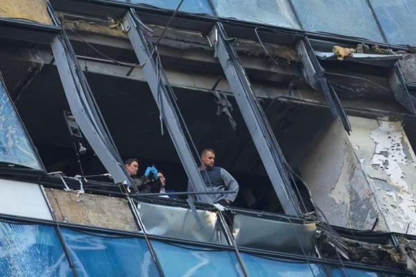 Drone Hantam Menara Kementerian Rusia untuk Kedua Kalinya dalam Tiga Hari