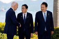 AS, Korea Selatan, dan Jepang Sepakati Konsultasi Krisis di KTT Camp David