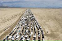 Ribuan Orang Terjebak Lumpur, Jalan Festival Burning Man Gurun Nevada Dibuka Lagi