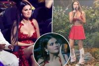 Selena Gomez Terlihat Ngeri saat Melihat Set Panggung Olivia Rodrigo Runtuh di VMA 2023