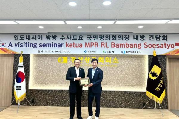 Ketua MPR RI Ajak Korsel Tingkatkan Kerjasama Ekonomi dan Investasi