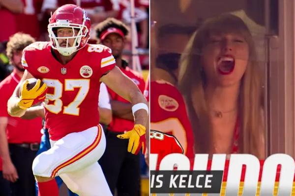 Travis Kelce Cetak Touchdown, Taylor Swift Bersorak Gembira