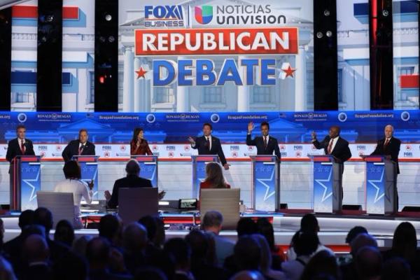 Trump Absen Lagi dalam Debat Kandidat Capres Republik, Pesaingnya Saling Serang