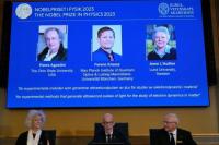 Nobel Fisika Dimenangkan Tiga Orang, Sama-sama Teliti Pergerakan dalam Atom
